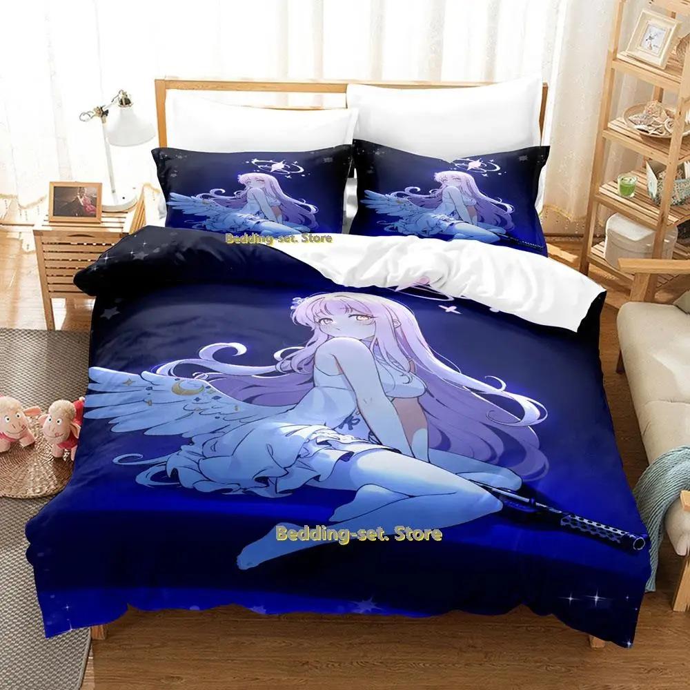 Kawaii Misono Mika Bettwäsche Set Einzelbett Twin Full Queen King Size Bettset Erwachsene Kind Schlafzimmer Bettbezug Set Anime Bettwäsche