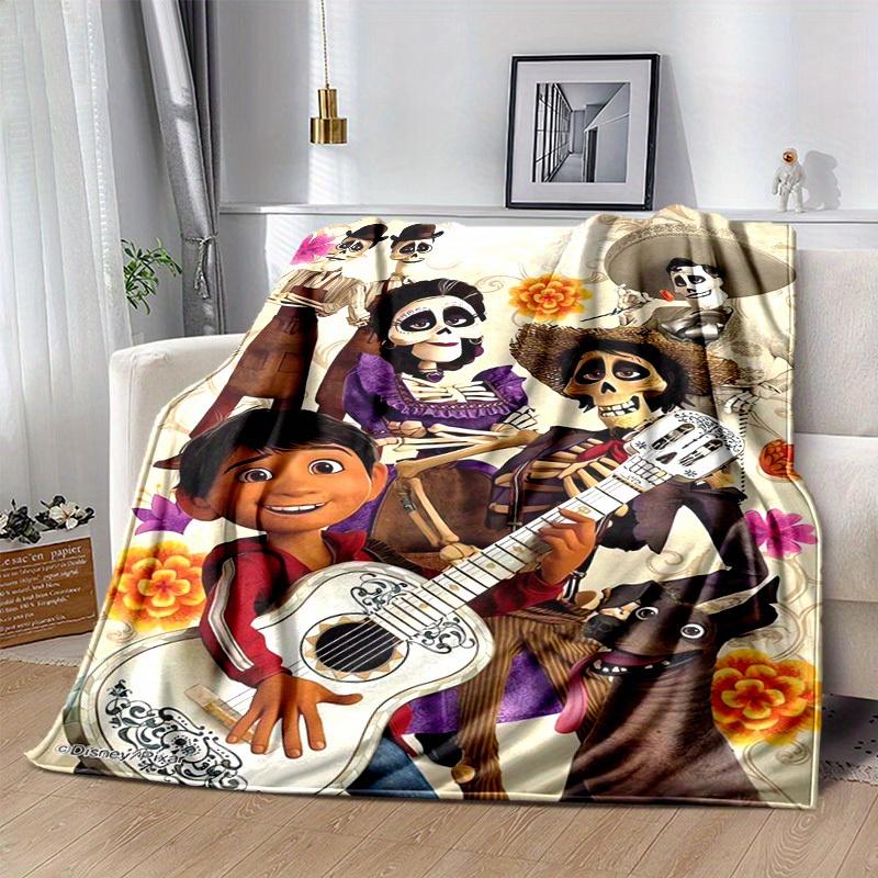 1pc,Dia de los Muertos Day of the Dead Skeleton Family Portrait Blanket Home Decor, Couch Throw, Outdoor, Gift, Bedroom, Living Room
