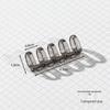 Colored 5-Hole Detachable Binder Strips with Large Ring Clips for DIY
