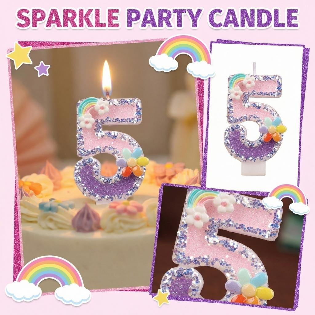 Fashion Cartoon Creative Birthday Candles Party Digital Candles