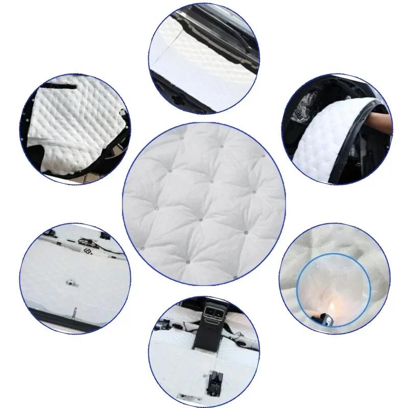 Car Sound Absorption Mat Self Adhesive Noise Proof Insulation Auto Hood Door Deadener Flame Retardant Soundproof Cotton Sticker
