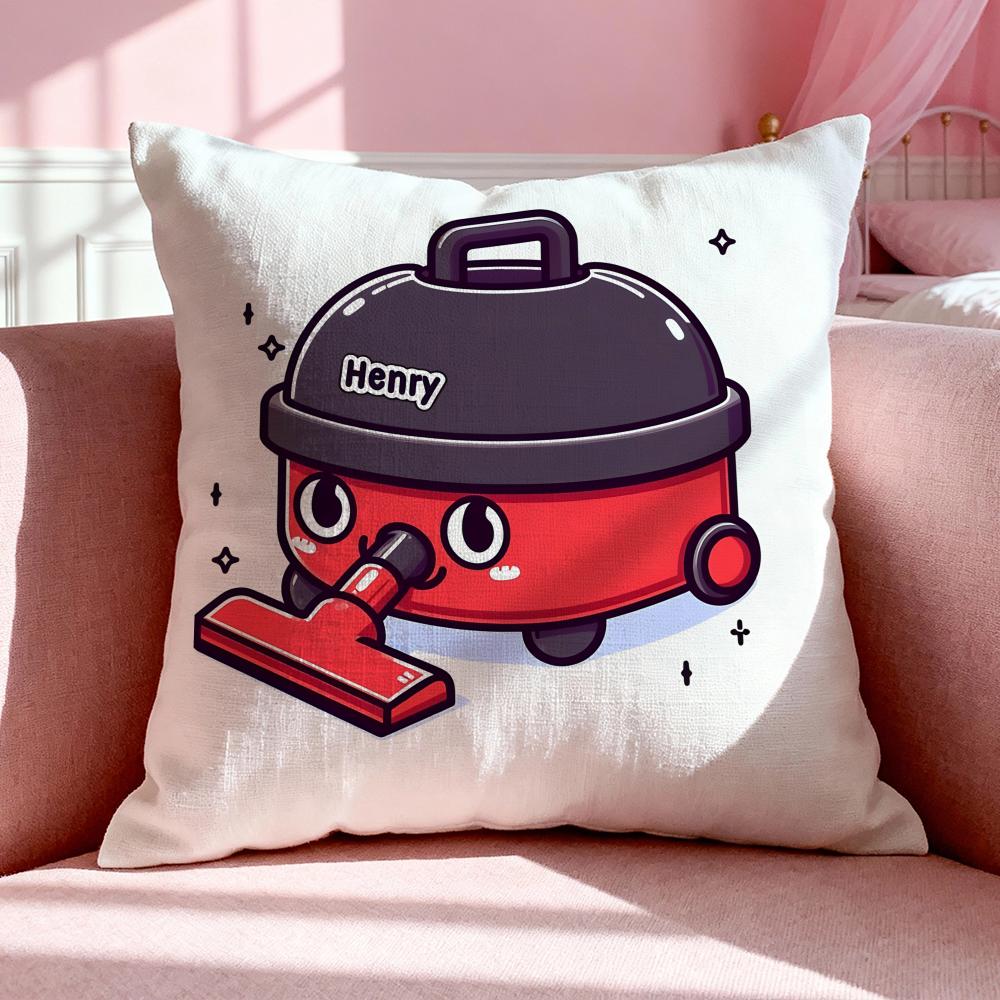Brand H-Henry Hoover Cushion Cover Breathable Linen Pillowcase Summer Odorless Eco-Friendly Invisible Zipper Washable