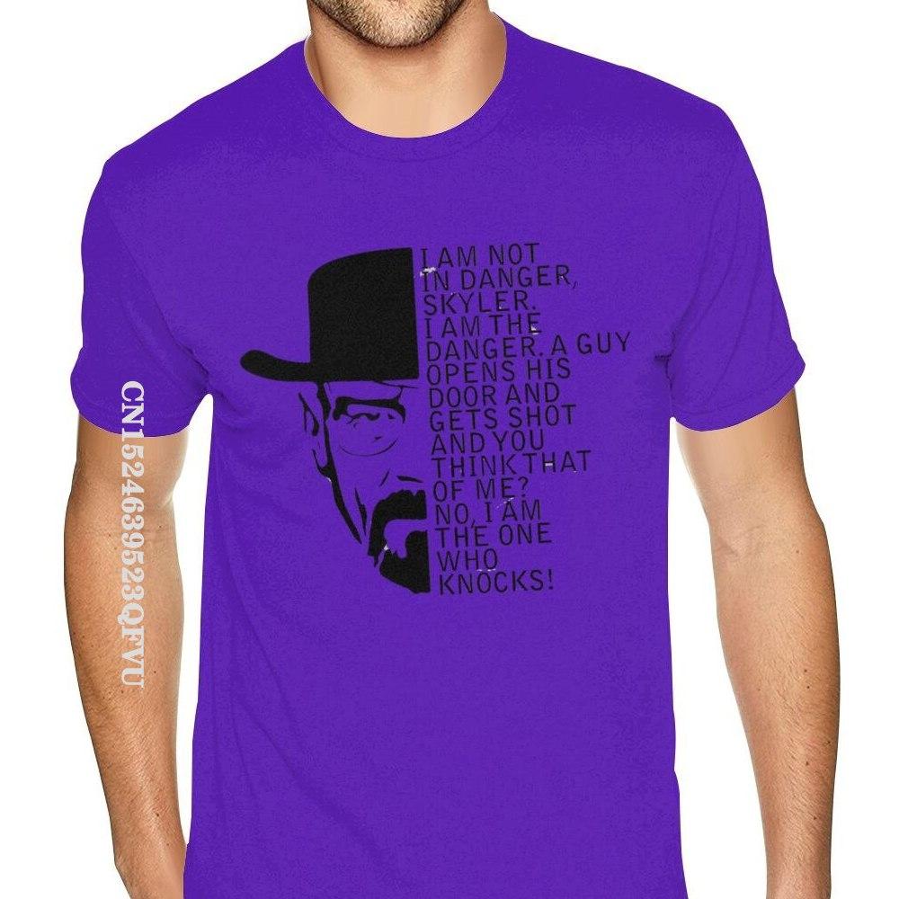 Oversized T Shirt Breaking Bad Walter Heisenberg I Am The Danger Simple Design Gothic Style Anime Tshirt Mens Designer Shirts