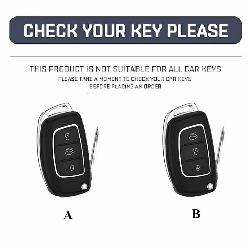 Husă pentru chei de înaltă calitate pentru Hyundai Ix35 Grand I10 pentru Hyundai Elantra 2017 Tucson Sonata Ix25 I20 Creta Santa Fe Suport cheie GLS Reina