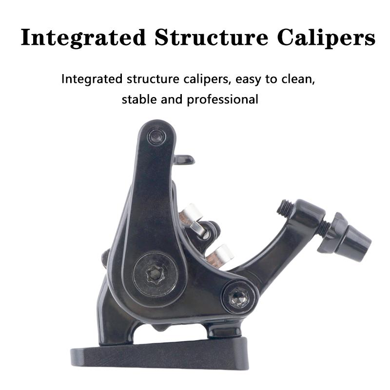 ZOOM DB700 Road Bike Brakes Mechanical Caliper Racing Bicycle Pushes Disc Brake Caliper Piston Line Pull For Rotor 140/160MM