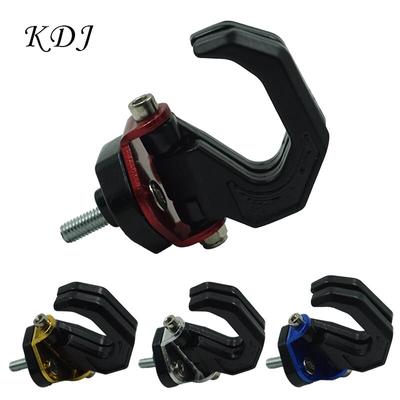 Aluminum Alloy Motorcycle Luggage Helmet Double Hook Mount Motorcycle Scooter Helmet Holder Bag Bottle Hook Hanger with Screw