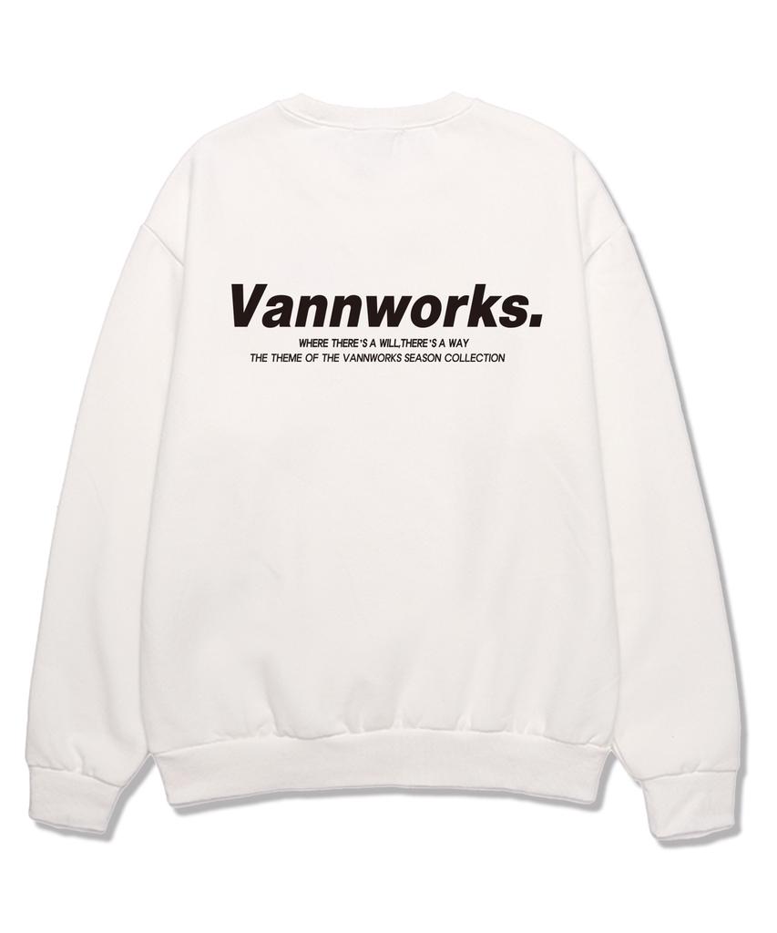 VANNWORKS Minimalism Logo 2 Sweatshirt (Vls0114) White