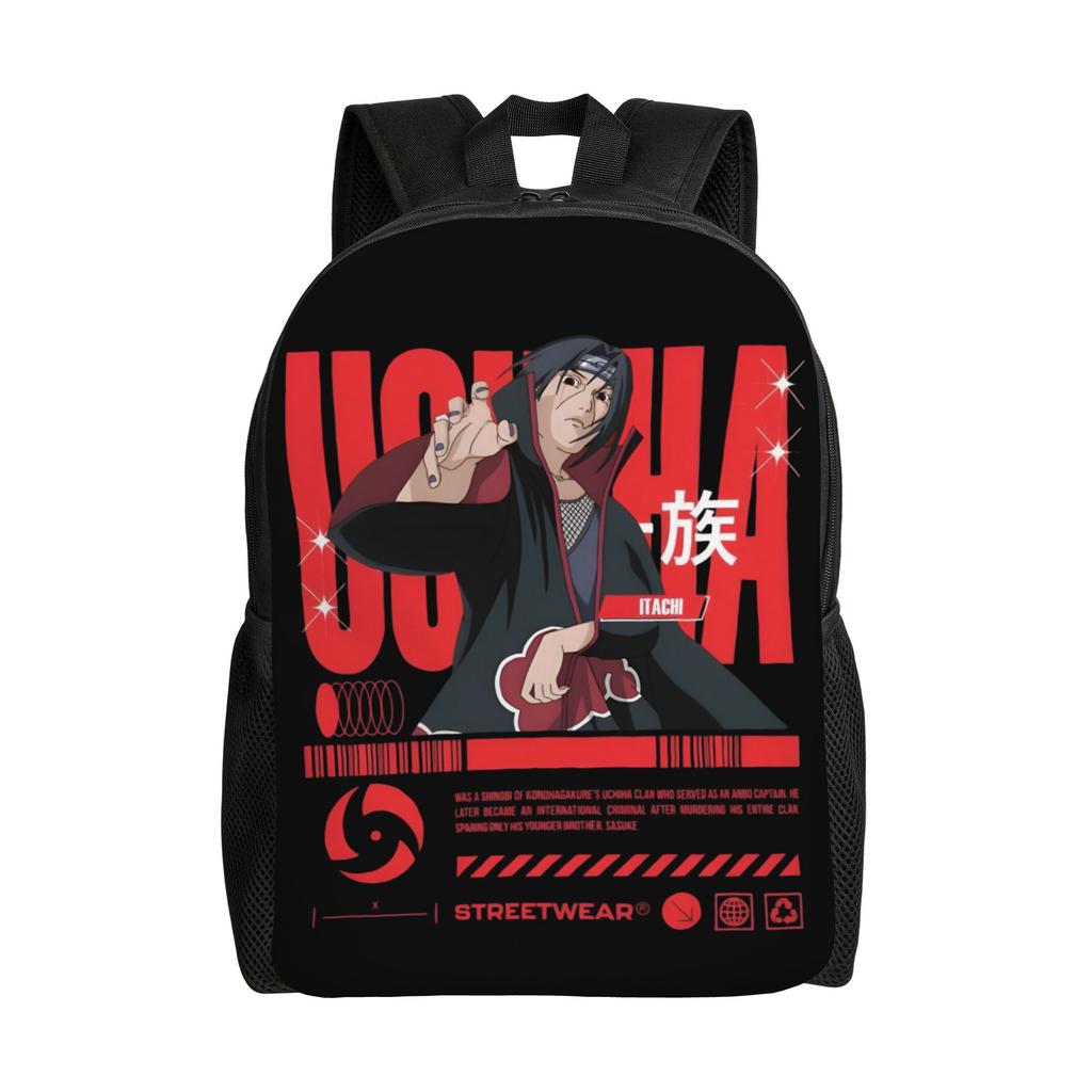 3D Printing N-Narutoes Akatsukis Backpack for Girls Boys Anime College School Travel Bags Men Women Bookbag Fits 15 Inch Laptop