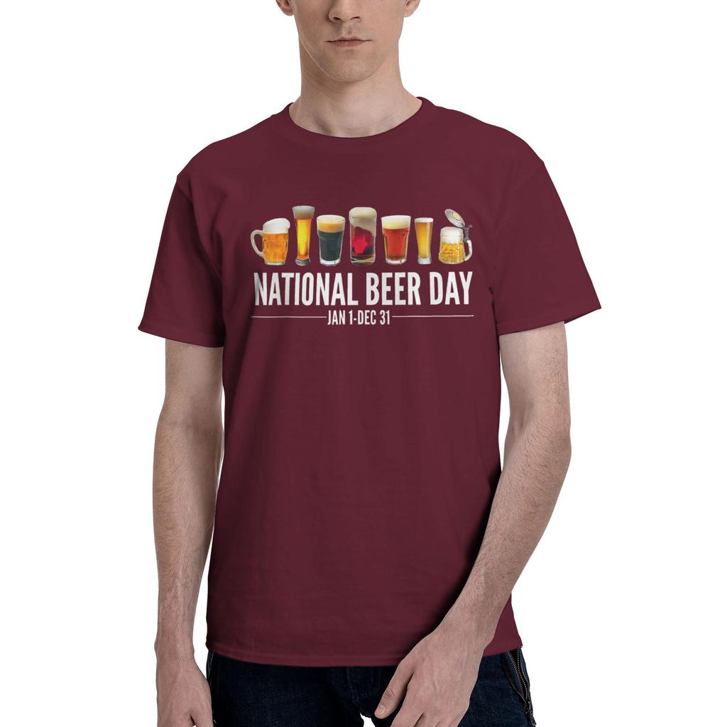 1 Piece Craft Novelty Graphic 100 Cotton Tshirt Beer Day Tees Tops For Unisex