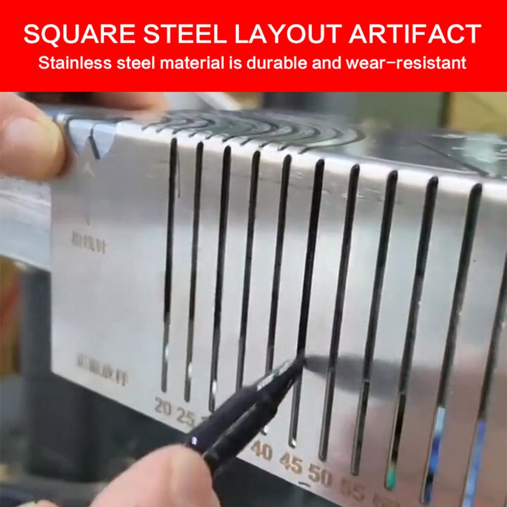 20-100MM Precise-Flex Angle Arc Marking Tool Square-Pipe Efficient Metal Pipe Saddle Cutting Guide Pipefitter Measuring Tool