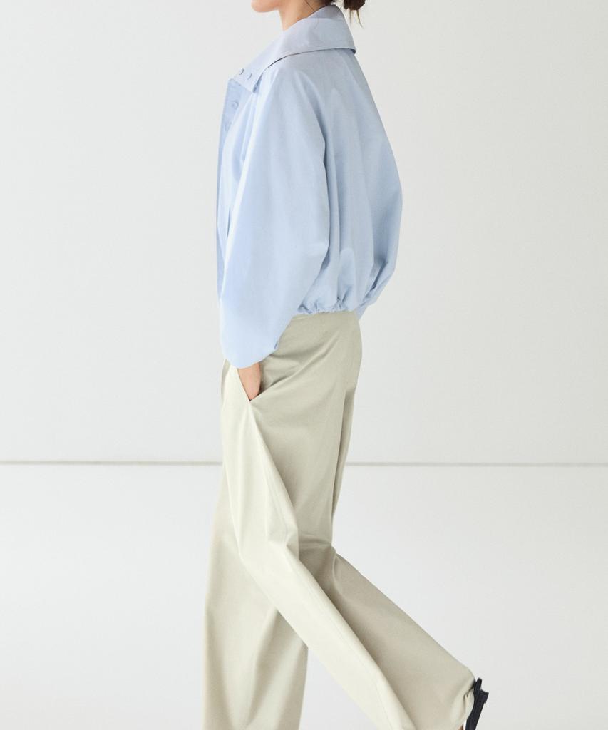 Masimodutti Pleated Sasi Belted Wide Leg Pants