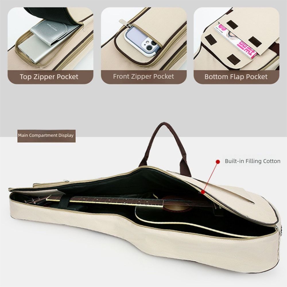 With Side Handle 41 Inch Guitar Bag Carrying Bag for Electric Guitars Acoustic Guitar