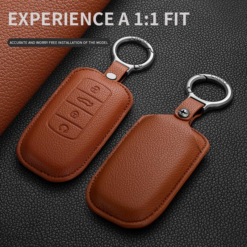 For Chery Jaecoo J7 J6 J8 Tiggo 7 8 Pro Max Omoda 5 C5 Tiggo 7 8 Pro Plus Arrizo 5 Plus Leather Car Smart Key Cover Holder Shell
