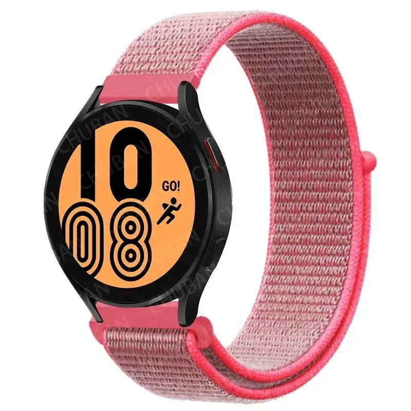 20mm/22mm Nylon Loop For Samsung Galaxy Watch 7/6/4/Classic/3/5/pro/Active 2 Sport Breathable Band Huawei Watch GT 4-3-2e Strap