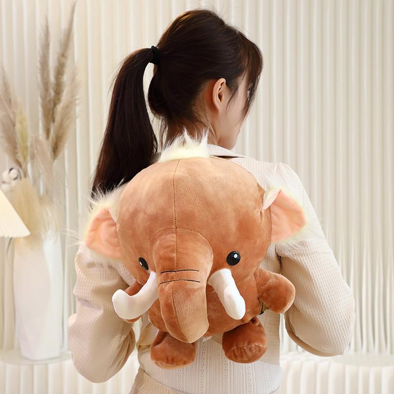 Adorable Long-nosed Elephant And Flamingo Plush Backpack For Kids Outings And Snacks