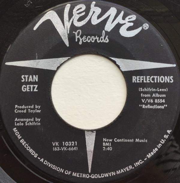 

7inch Record STAN GETZ - Reflections VK10321 Verve Records 1963 US Jazz Used
