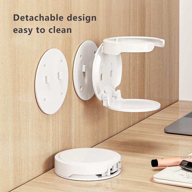 Office Desktop Storage With Fixed Cup Holder Cup Clip And Cup Tray