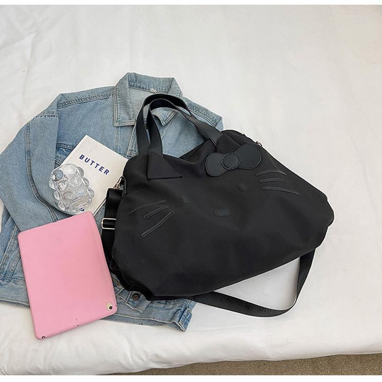 Женская сумка-тоут с рисунком кошки — фото 10