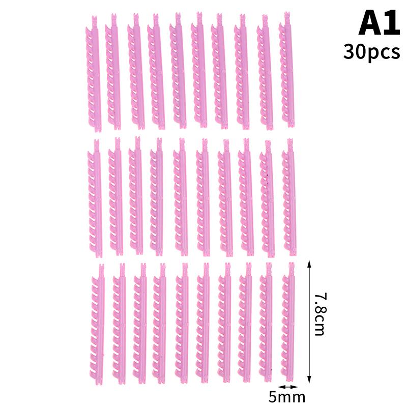 20/30Pcs Hair Styling Tools Hair Root Perm Rods Bars Curlers With Clips Bangs Volumizing Waves Fluffy Salon Hair Rollers Set