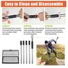 5 Part Extendable Handle Waste Tool With Integrated Attachment For Simple Pet And Poultry Waste Removal