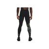 Under Armour Solid Color Letter Running Sports Leggings Men Leggings Black 1362718-001