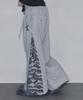 Aejeuyua Star Patch Color Block Sweatpants Melange