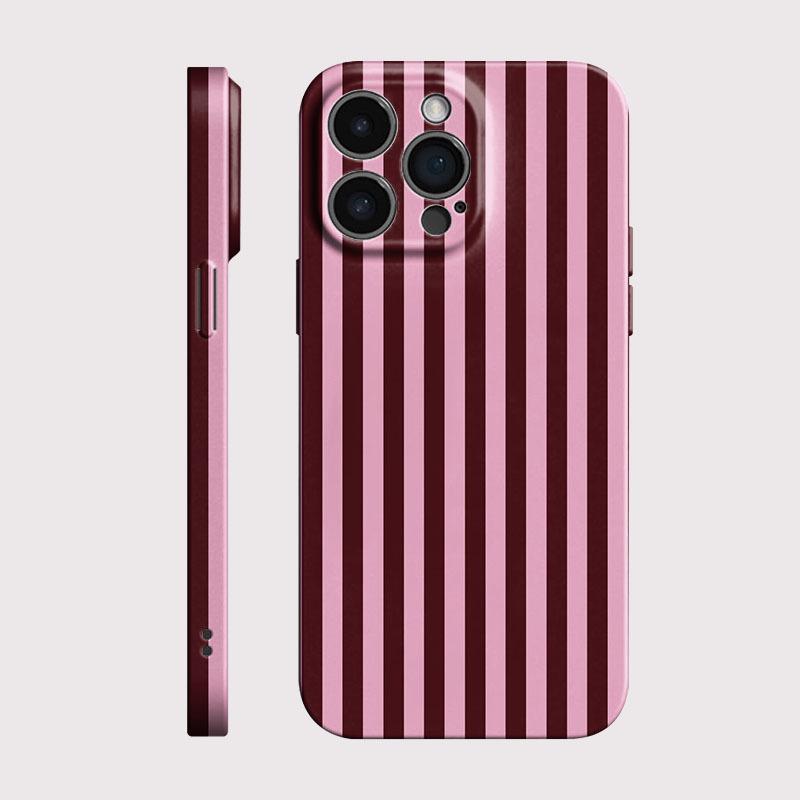 Vertical Stripes Phone Case For Redmi Note 14 13 12 Pro Plus 9A A3 Glossy Hard PC Shockproof Bumper Back Cover Coque