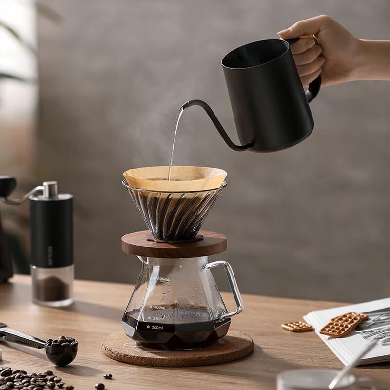 DESLON Hand Pour Coffee Maker and Grinder Set