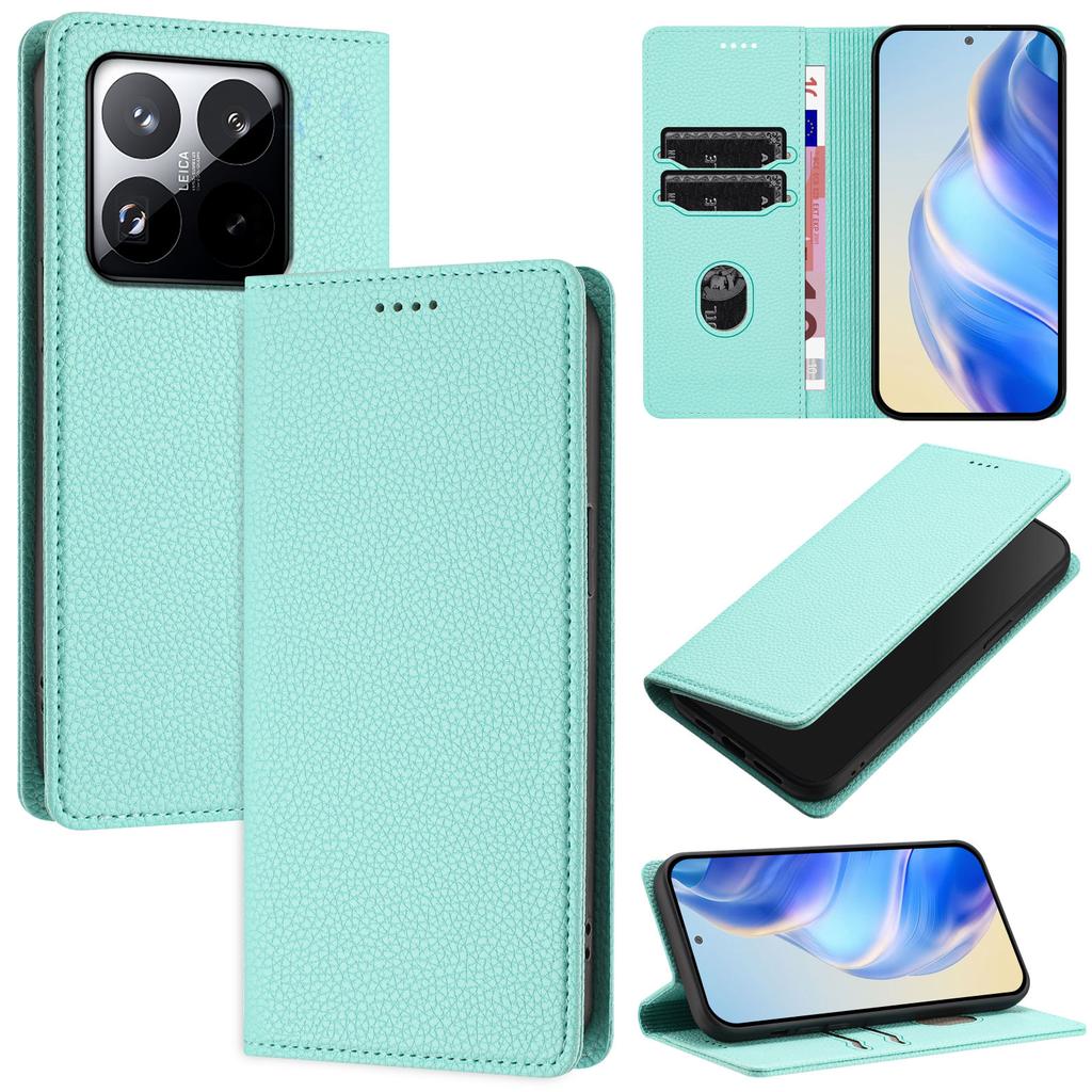 For Xiaomi 15T Wallet Case RFID Blocking Litchi Texture Leather Mobile Cover