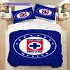 Cruz Azul Pattern Bedding Quilt Set Quilt Cover Pillowcase Home Decoration Birthday Gift (1 * duvet cover + 2 * pillowcase, without core)