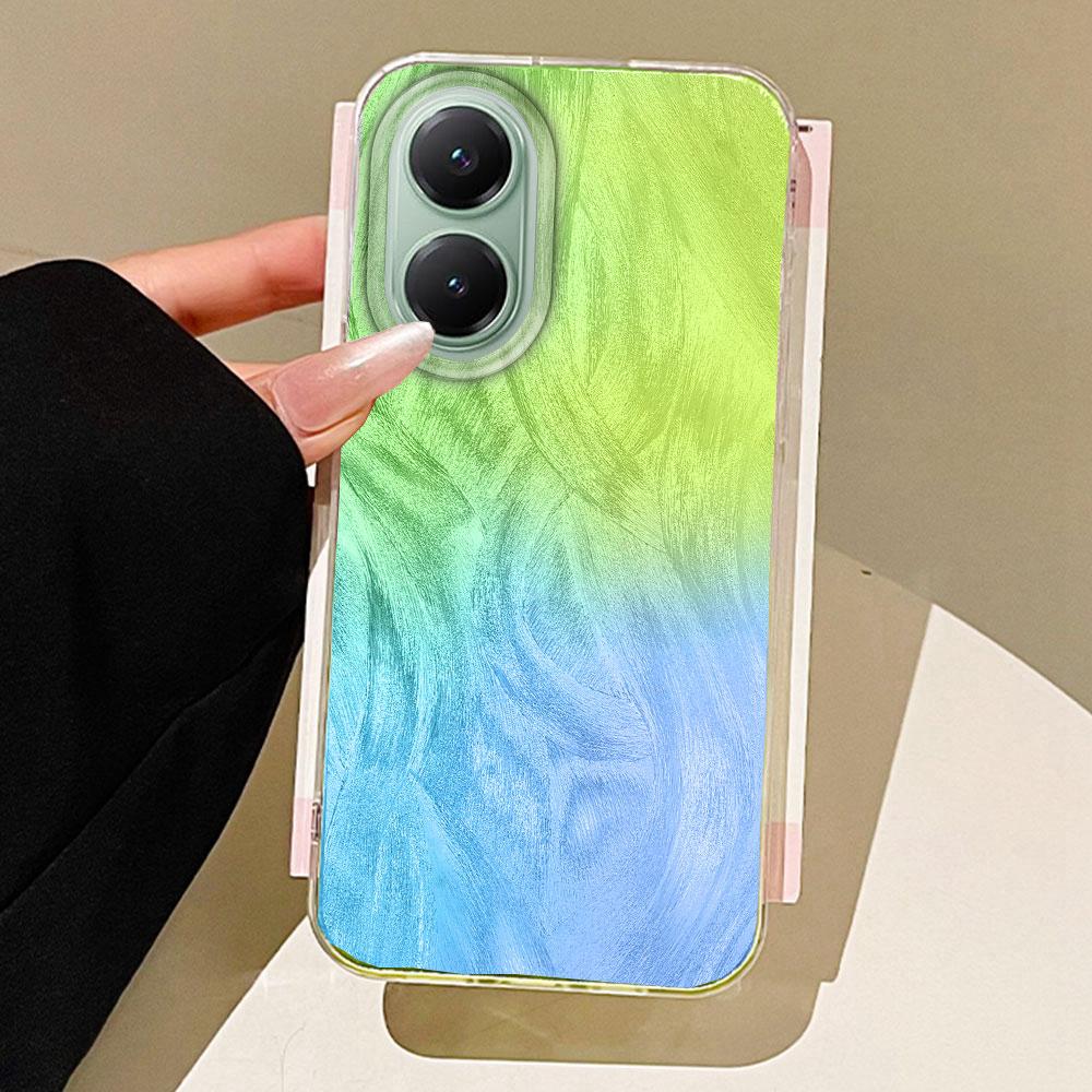 Colorful Circularl Dots Women Girls Feather Texture Phone Case for Xiaomi Poco X5 M6 Pro X6 X3 Pro NFC C75 C71 C65 C61 M5S Cover