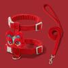 Guochao Lion Dance, Chinese Style Chinese New Year Pet Traction Rope I-shaped Cat Traction Rope Chinese New Year Traction Rope