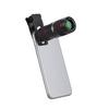 Kit d'objectif téléobjectif 5-en-1 Clip universel Télescope téléobjectif 12X 4K HD Grand angle Macro Fisheye Objectif de téléphone
