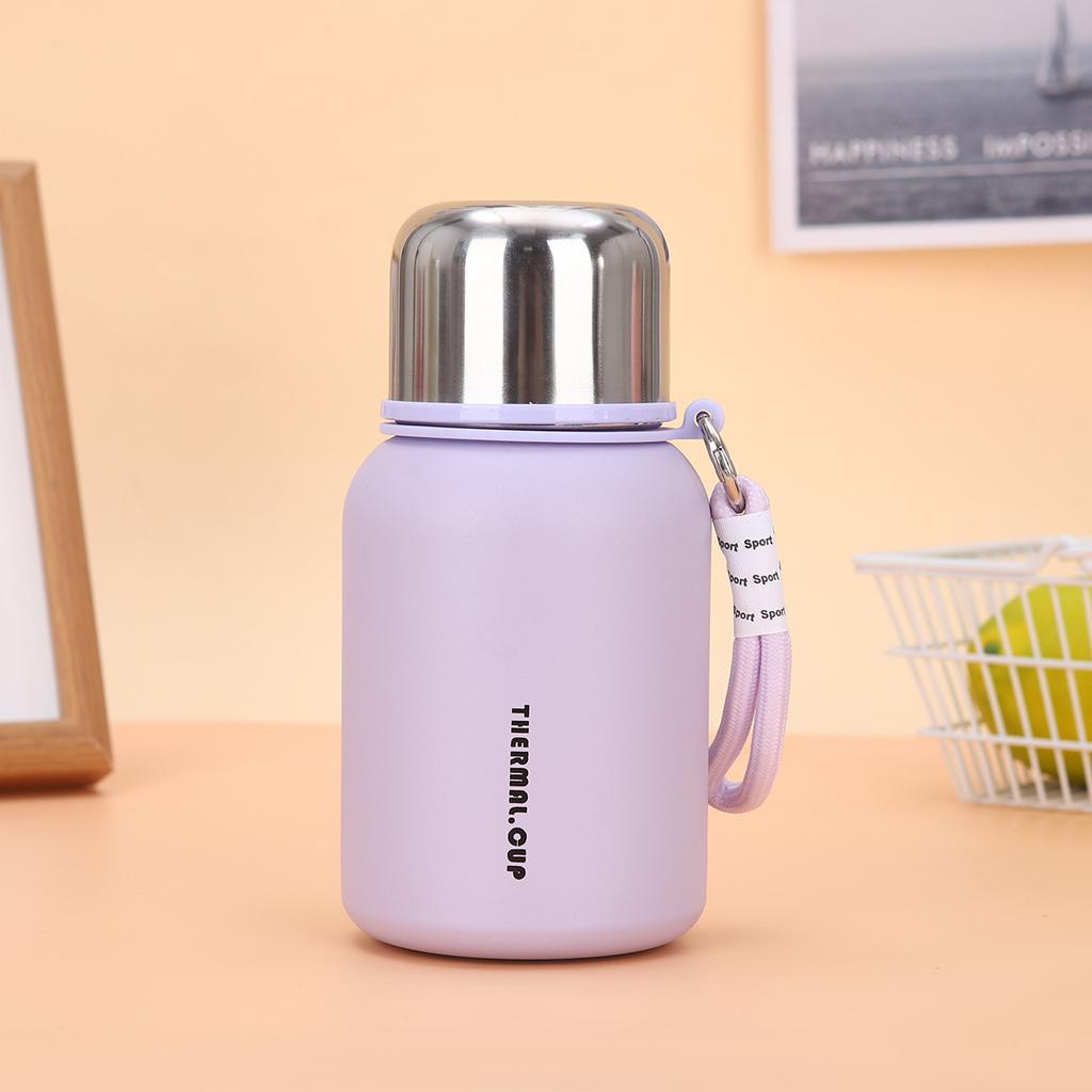 Neuer Thermobecher mit großer Kapazität, praktischer Sportbecher für den Außenbereich, Mini-Kompakt-Wasserbecher aus Edelstahl