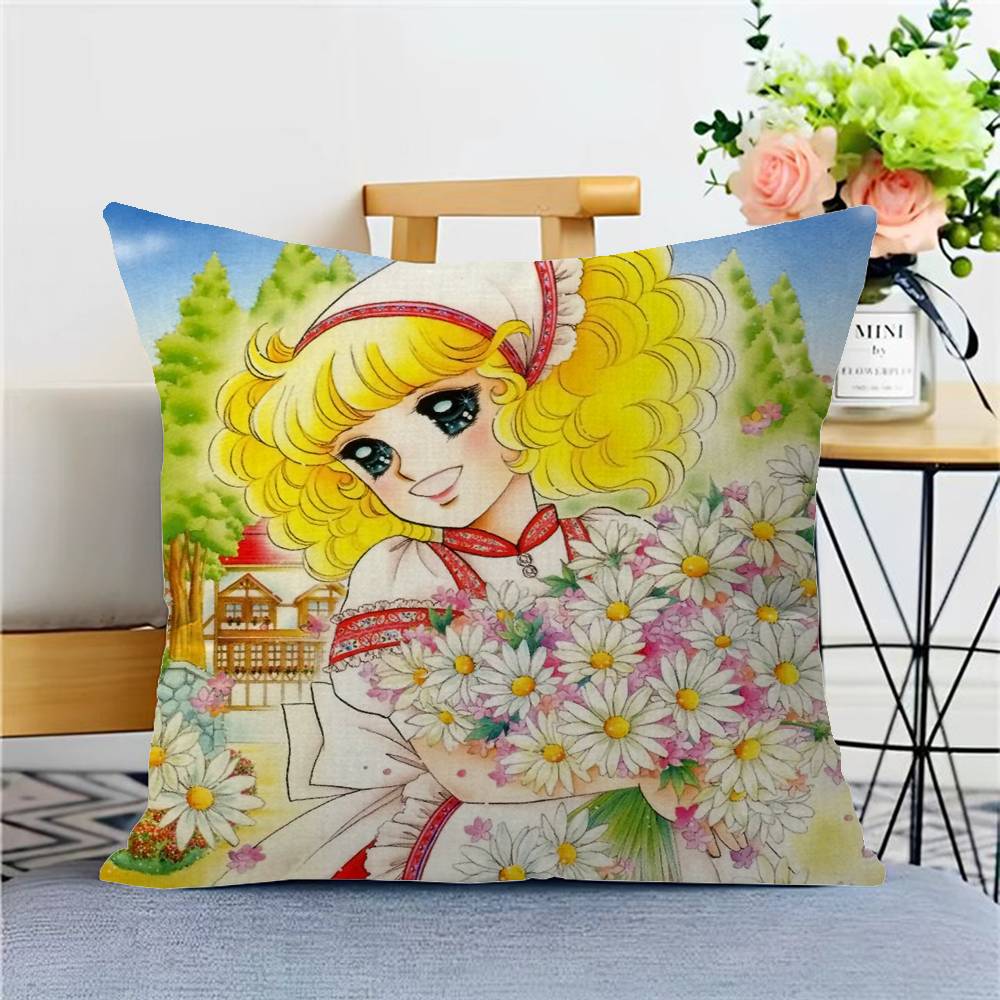 Candy Candy Anime Cushion Cover Pillow Cover Decor Pillowcase Printed Cushion Case For Couch