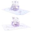 3D Butterfly Greeting Card Stationery Envelope Wedding Invitation Card Gift Valentine Birthday Thank You Invitation Card