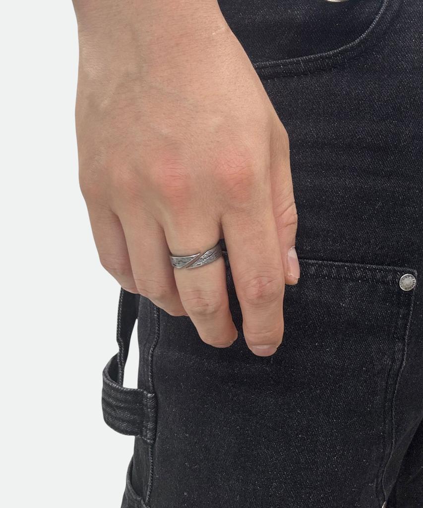 Axi Studio (Surgical Steel) Split Wood Ring