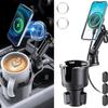 Car Phone Holder, Multifunctional Car Cup Holder Suction, Mobile Phone Navigation Holder, Magnetic Wireless Charger