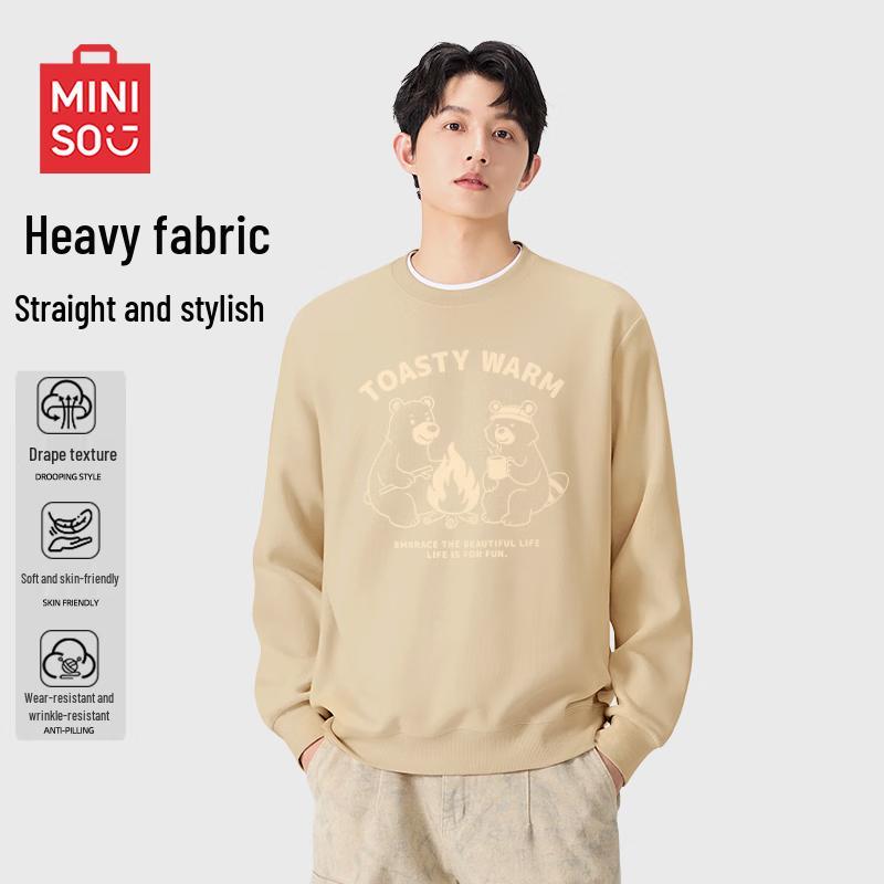 MINISO Unisex Casual Round Neck Sweatshirt