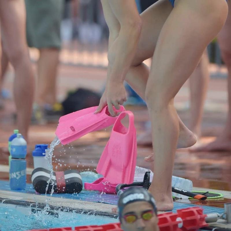 Silicone Comfortable Swimming Fins Swim Training Fins Travel Size Flippers Training Short Flippers for Teen Adult