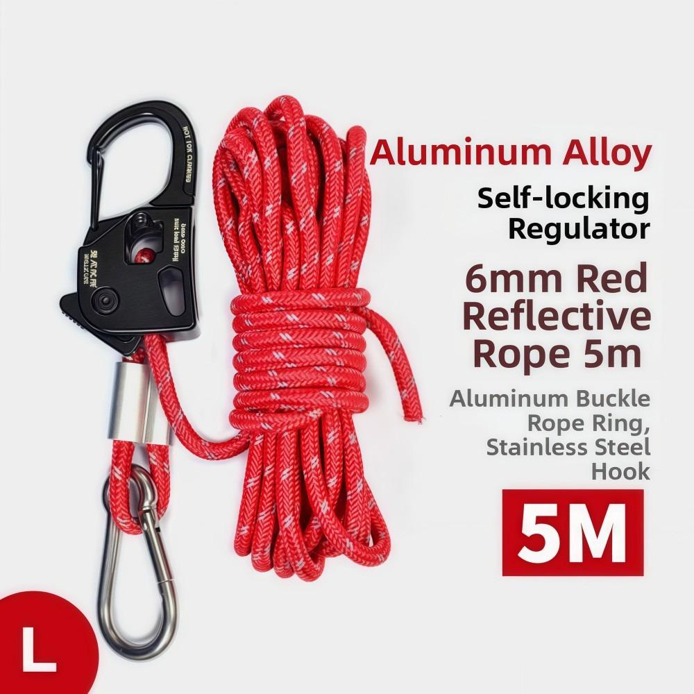 Aluminum Alloy Tent Rope Tensioner Stainless Steel Tarp Tightener  Outdoor Tool