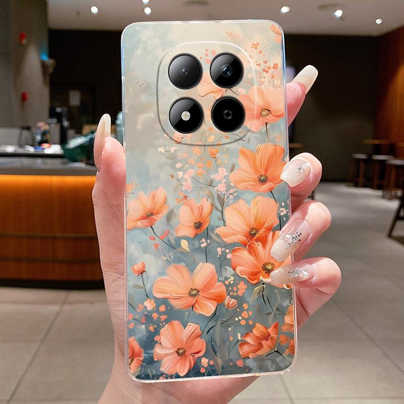 Phone Case For Xiaomi Redmi Note 15 Pro 4G Funda Capa Butterfly Bow Protective Casing Transparent Coque Soft Silicone TPU Cover