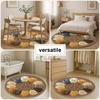 Polar Bear Ice Abyss Round Rug Coffee Table Side Floor Mat Studio Entry Hallway Home Decor Lounge Area Rug House Carpet