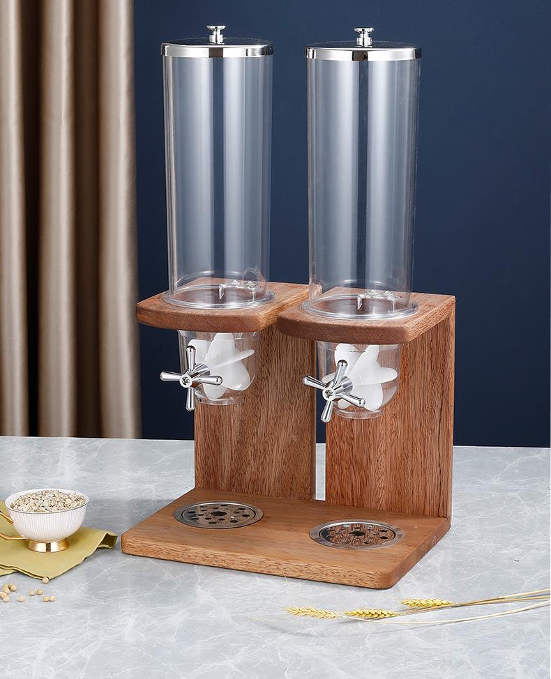 Ontbijtgranen & Gedroogd Fruit Dispenser - Bewaarpot met 5 Compartimenten voor Buffet & Restaurant