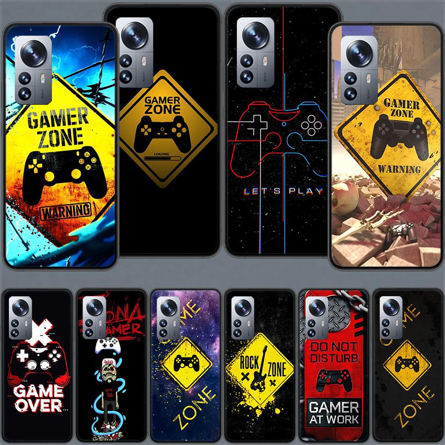 Gamer zone traffic sign Game handle Phone Case For Xiaomi Poco X7 X6 M8 M7 M6 M4 M3 X4 Pro F7 Ultra M5S Mi 14 14T 15 15T 12T 10T