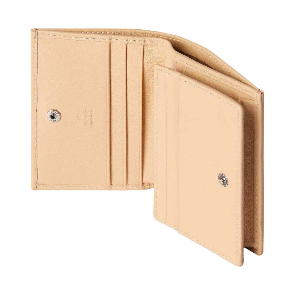 Gucci GG Marmont Palladium Tone Leather Card Holder Women accessories Light-Beige 790055-0QG0G-5701