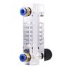 A58Z 2X 4T 0.1-1L/MIN Acrylic Variable Area Flow Meter Adjustable Panel Mount Gas Rotameter Air Flow Rate Controller