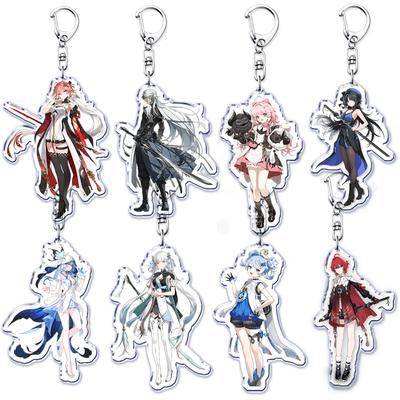 Wuthering Waves Characters Keychains for Accessories Bag Game Ring Keyrings Jewelry Gacha Jiyan Gaming Gamer Friends Fans Gifts