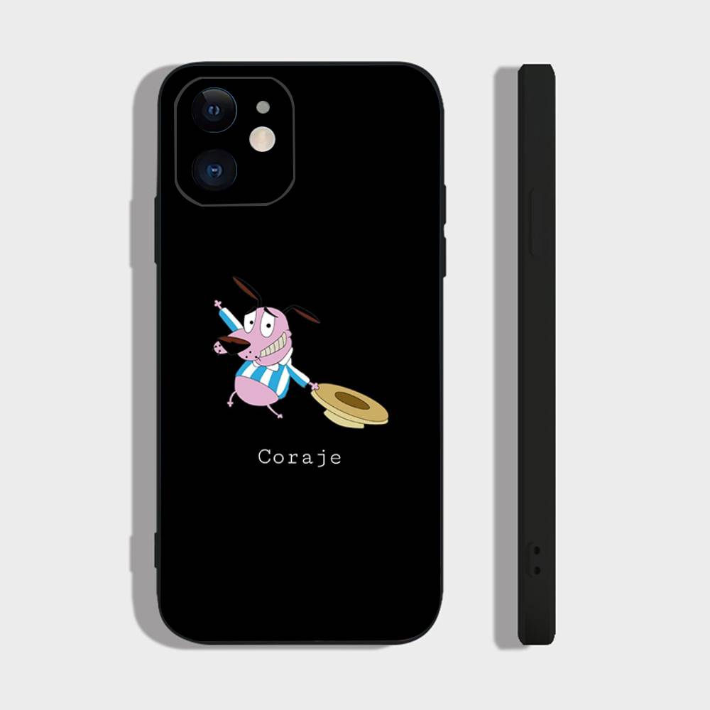 

C- Court The C- Cowly Dog Phone Case For IPhone 17 Air 16 15 14 13 Pro Max 11 12 Black Silicone Cover IPHONE 14