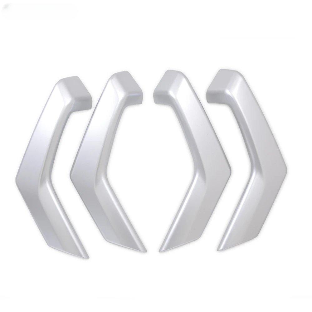 For Volkswagen T-ROC TROC 2017-2024, Carbon Fiber Inner Door Armrest Handle Cover, Car Interior Decor Trim Accessories